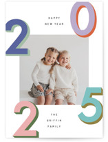 Modern Year New Year Photo Cards
