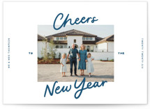 A Simple Cheers New Year Photo Cards