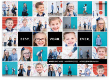 Insta-grid New Year Photo Cards