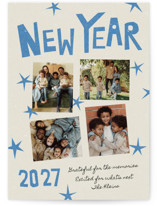 paper scraps New Year Photo Cards