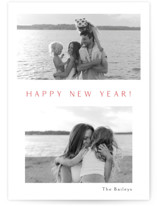 Minimalist Gallery New Year Photo Cards