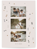 Letter Confetti New Year Photo Cards
