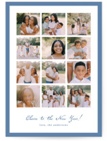 Yearly checkerboard New Year Photo Cards