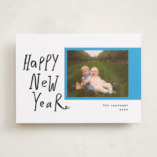 Handlettered polariod New Year Photo Cards