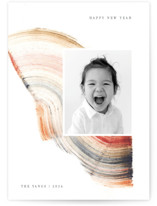 rainbow trace New Year Photo Cards