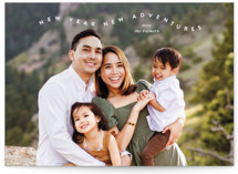 wiggly New Year Photo Cards