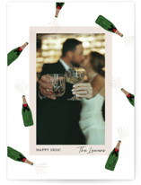 Popping Bottles New Year Photo Cards