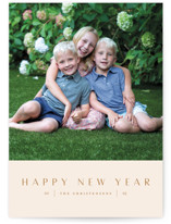 Understated New Year Photo Cards