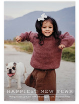 Typewriter New Year Photo Cards