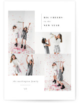 4 Blocks New Year Photo Cards