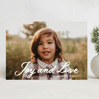 Retro Christmas New Year Photo Cards