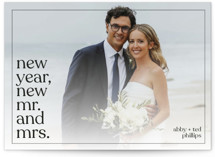 New Mr. and Mrs. New Year Photo Cards