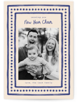 Textiles New Year Photo Cards