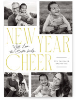 Bold Quad New Year Photo Cards