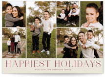 Holiday Photo Grid New Year Photo Cards