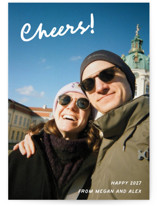 Scripted Modern New Year Photo Cards