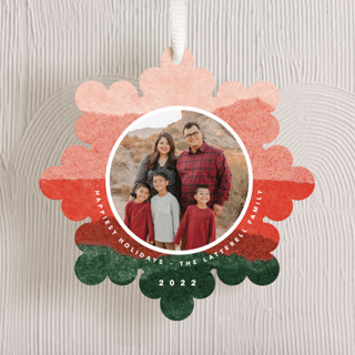 jolly snowflake Holiday Ornament Cards