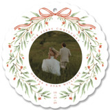First Christmas Wreath Holiday Ornament Cards