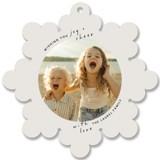 Joyful Square Holiday Ornament Cards