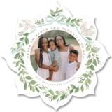 Wreath of Doves Holiday Ornament Cards