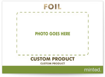 Foil-Pressed Holiday Photo Mount Cards
