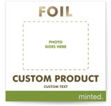 Foil-Pressed Holiday Photo Mount Cards