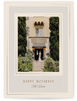 Lux Foil-Pressed Holiday Photo Mount Cards
