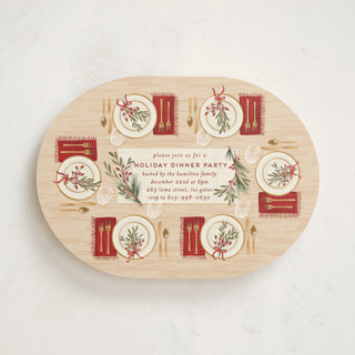 Around the Table Holiday Party Invitations