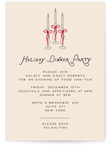 Candles Holiday Party Invitations