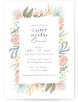 Blooming Brunch Holiday Party Invitations