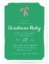 Candycanes Holiday Party Invitations