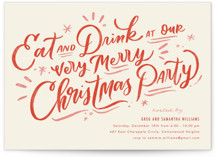 Very Merry Party Holiday Party Invitations