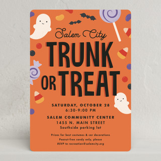 Spooky Sweets Holiday Party Invitations