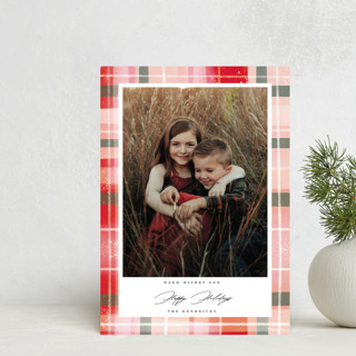 Not Trad Plaid Holiday Postcards