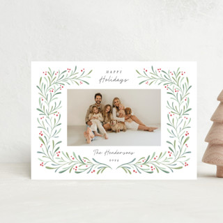 Wreathed in Greenery Holiday Postcards