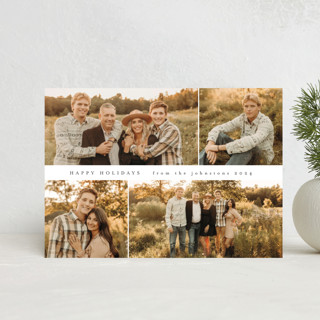 Four Photo Grid Holiday Postcards by Nicole Walsh | Minted