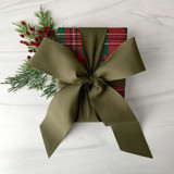 Olive 2" x 15 ft Holiday Ribbon Holiday Ribbons and Bows