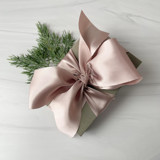 2" Holiday Ribbon Collection - Champagne Pewter Holiday Ribbons and Bows