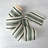 2.5" Green Cotton Ribbon - 5 yards Holiday Ribbons and Bows