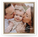 Goldie Foil-Pressed Square Holiday Cards