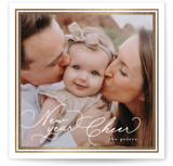 Goldie Foil-Pressed Square Holiday Cards