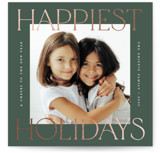 Equilateral Foil-Pressed Square Holiday Cards