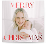 Merry Squary Foil-Pressed Square Holiday Cards