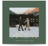 Top of the Mountain Foil-Pressed Square Holiday Cards