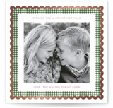 Gingham Fun Foil-Pressed Square Holiday Cards