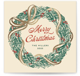 Lia Foil-Pressed Square Holiday Cards