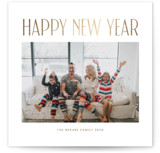 simple Foil-Pressed Square Holiday Cards