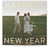Gilded Type Foil-Pressed Square Holiday Cards