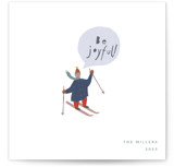 skier Square Holiday Cards