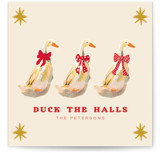 Duck the Halls Square Holiday Cards
